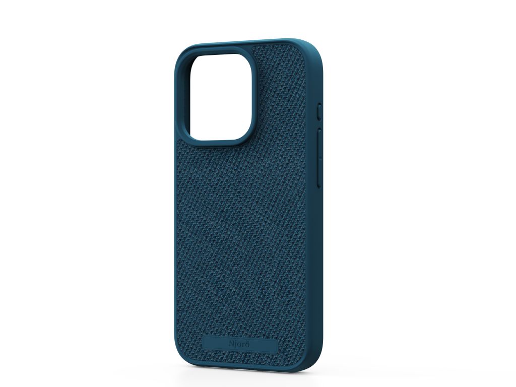Njord byELEMENTS Fabric MagSafe Case iPhone 15 Pro, Deep Sea