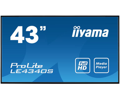 iiyama LE4340S-B3 Signage-Display Digital Signage Flachbildschirm 109,2 cm (43") LED 350 cd/m² Full HD Schwarz 16/7
