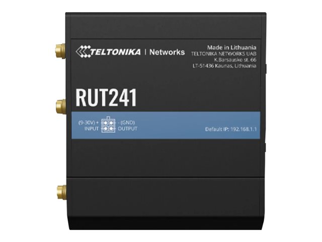 TELTONIKA NETWORKS RUT241 LTE/4G/3G/2G WiFi Industrie Router Globale Version