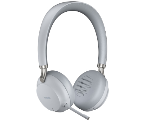 Yealink BH72 Kopfhörer Verkabelt & Kabellos Kopfband Anrufe/Musik USB Typ-C Bluetooth Hellgrau