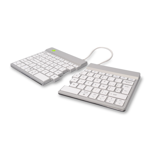 R-Go Tools Split R-Go Break Tastatur, AZERTY (BE), Bluetooth, weiß