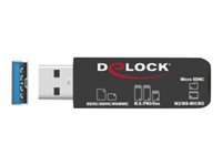 DELOCK SuperSpeed USB Card Reader für SD/Micro SD/MS Speicherkarten