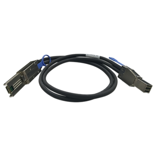 QNAP CAB-SAS30M-8644-8088 Serial Attached SCSI (SAS)-Kabel 1 m Schwarz, Metallisch