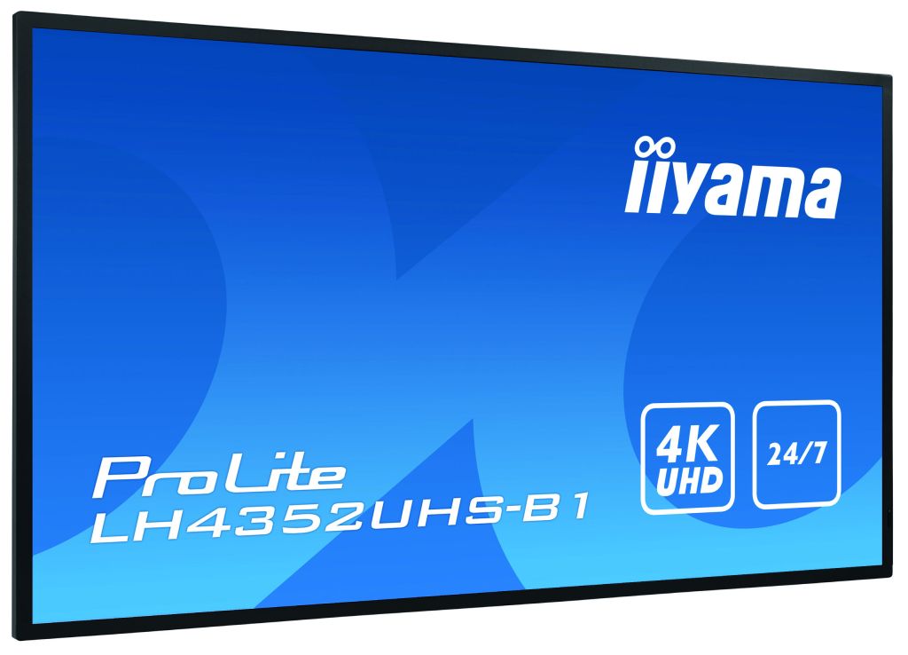 iiyama LH4352UHS-B1 Signage-Display Digital Signage Flachbildschirm 108 cm (42.5") IPS 500 cd/m² 4K Ultra HD Schwarz Eingebauter Prozessor Android 8.0 24/7