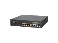 PLANET 10/100/1000 Gigabit Ethernet Switch mit 4-Port 802.3af PoE Injector, Unmanaged, Gigabit Ethernet (10/100/1000), Vollduplex, Power over Ethernet (PoE), Rack-Einbau, 1U