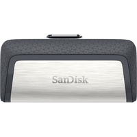 SanDisk Ultra Dual Drive USB Type-C, 64 GB, USB Type-A / USB Type-C, 3.2 Gen 1 (3.1 Gen 1), Dia, 9,1 g, Schwarz, Silber