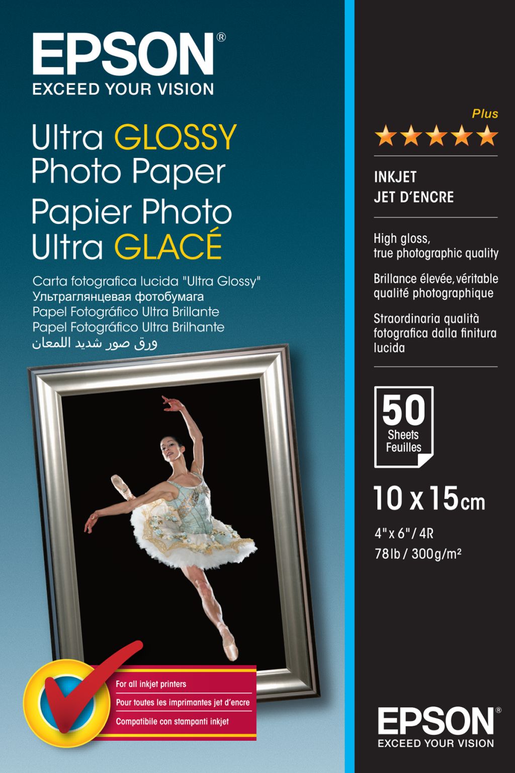 Epson Ultra Glossy Photo Paper - 10x15cm - 50 Blätter