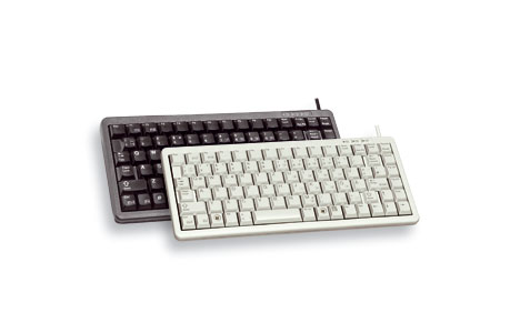 CHERRY Compact keyboard, Combo (USB + PS/2), FR Tastatur USB + PS/2 QWERTY Schwarz