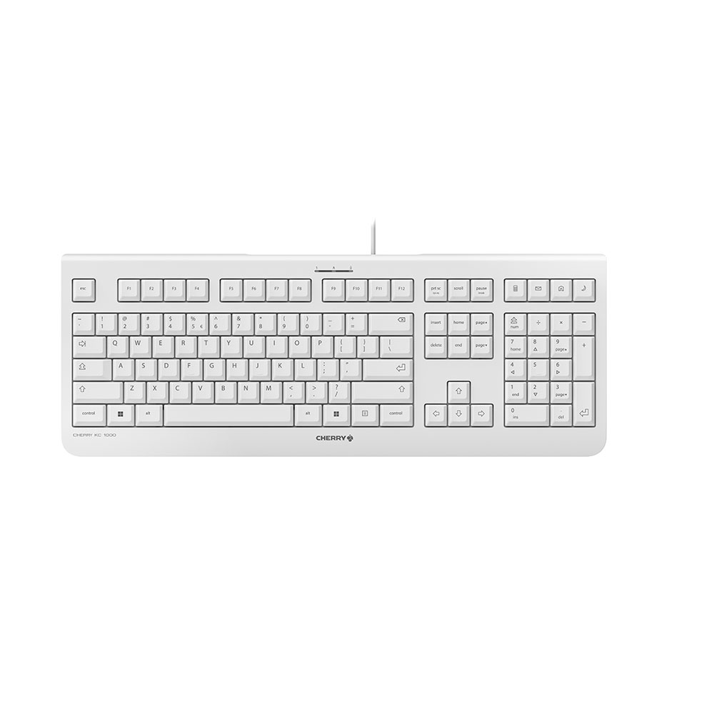 CHERRY KC 1000 Tastatur USB QWERTY US Englisch Grau
