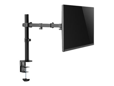 Digitus Universal Single Monitorhalter mit Klemmbefestigung, Klemme, 8 kg, 38,1 cm (15IN), 81,3 cm (32IN), 100 x 100 mm, Schwarz