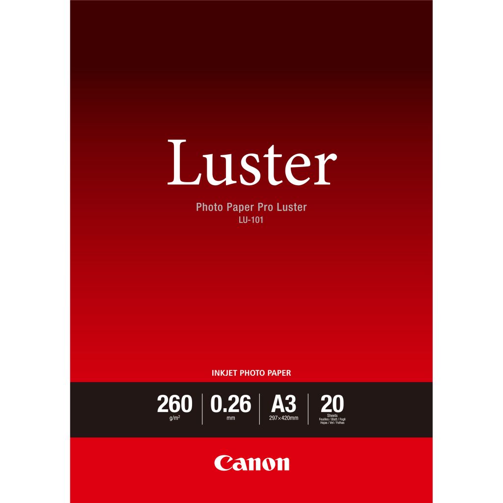 Canon LU-101 Luster Fotopapier Pro A3 – 20 Blatt