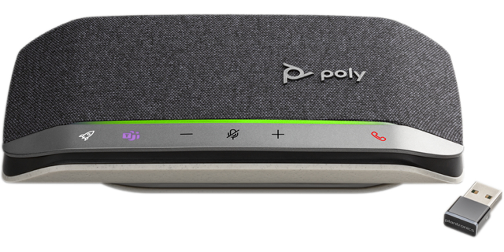 POLY SYNC 20+ SY20-M USB-A/BT600 Bluetooth Konferenzlautsprecher inkl. BT Adapter BT600 Microsoft Teams zertifiziert