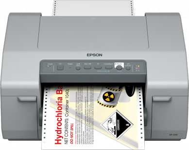 Epson GP-C831 Etikettendrucker Tintenstrahl Farbe 5760 x 1440 DPI 92 mm/sek Kabelgebunden Eingebauter Ethernet-Anschluss
