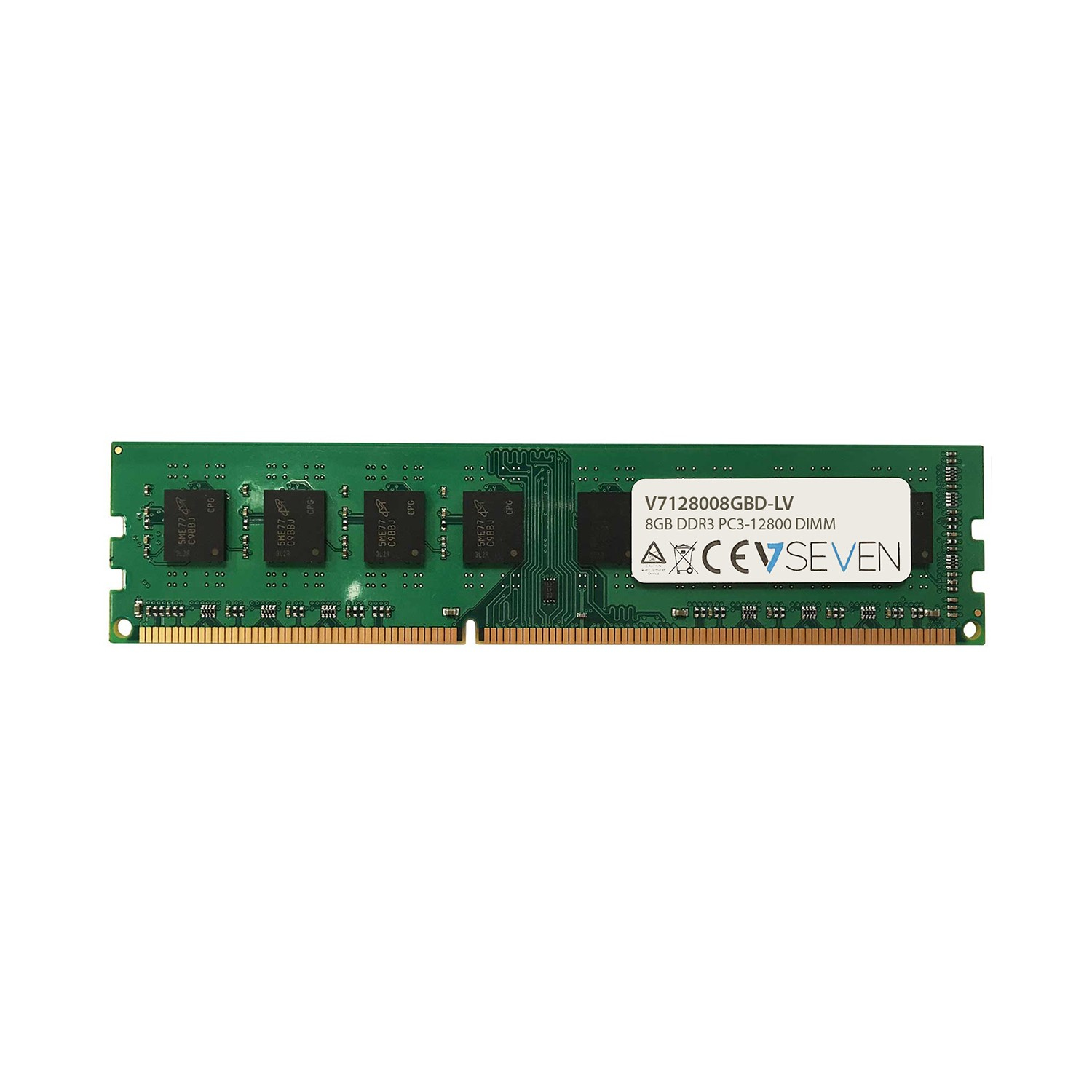 V7 8GB DDR3 PC3L-12800 1600MHz DIMM Arbeitsspeicher Modul - V7128008GBD-LV