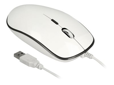 DELOCK Optische 4-Tasten USB Typ-A + USB Type-C Desktop Maus