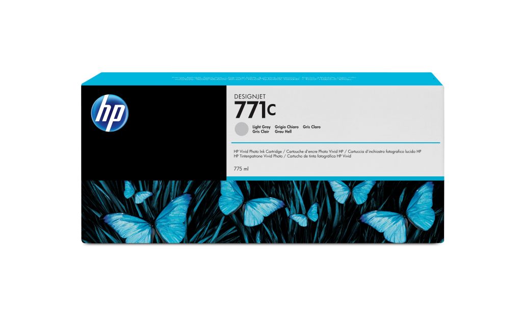 HP 771C Hellgrau DesignJet Druckerpatrone, 775 ml