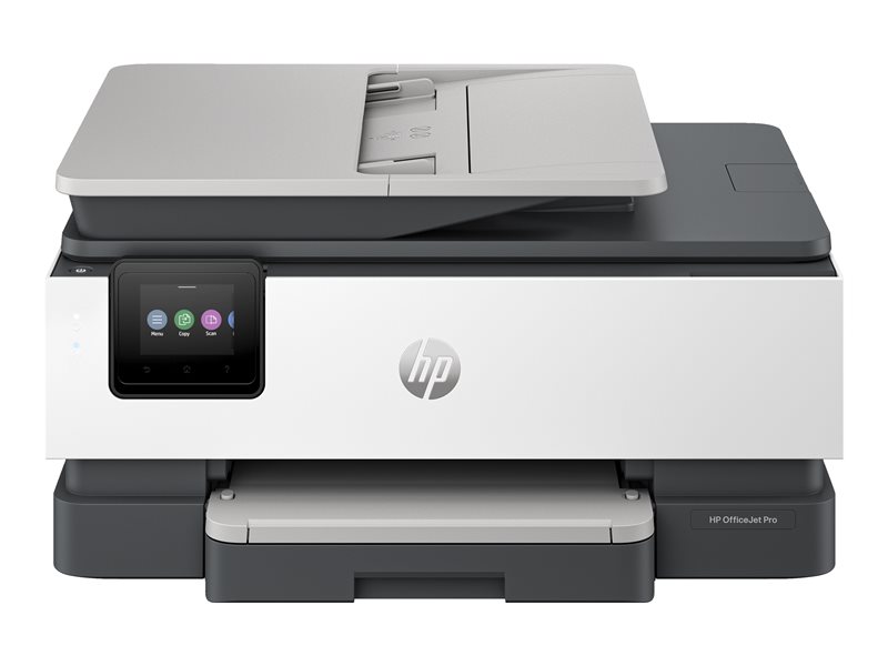 HP OfficeJet Pro 8122e All-in-One-Drucker, Farbe, Drucker für Zu Hause, Drucken, Kopieren, Scannen, Automatische Dokumentenzuführung; Touchscreen; Smart Advance Scan; Geräuscharmer Modus; Drucken über VPN mit +, Thermal Inkjet, Farbdruck, 4800 x 1200 DPI,