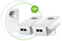 Devolo MAGIC 2 WiFi next Multiroom Kit, 2400 Mbit/s, IEEE 802.2x, IEEE 802.3ab, IEEE 802.3az, IEEE 802.3u, Gigabit Ethernet, 10,100,1000 Mbit/s, Wi-Fi 5 (802.11ac), 802.11a, 802.11b, 802.11g, Wi-Fi 4 (802.11n), Wi-Fi 5 (802.11ac)