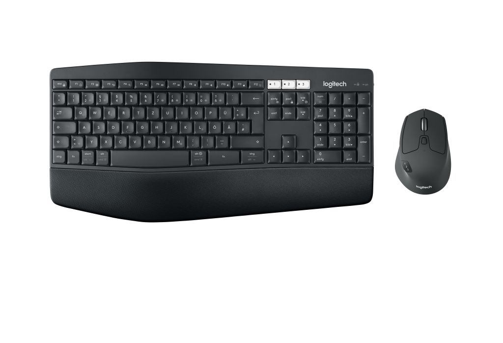 Logitech MK850 Performance Wireless Keyboard and Mouse Combo Tastatur Maus enthalten RF Wireless + Bluetooth QWERTZ Schweiz Schwarz