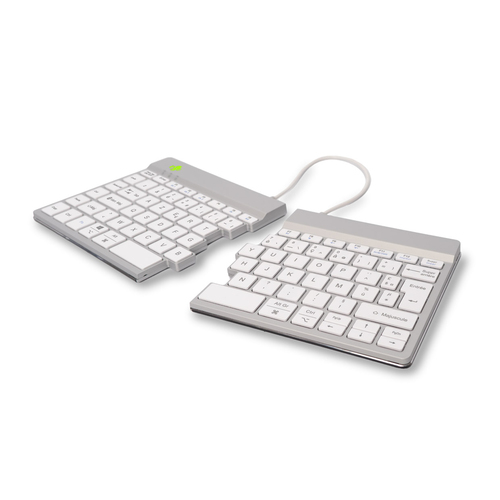R-Go Tools Break R-Go Split Tastatur, AZERTY (FR), Bluetooth, weiß