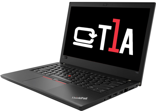 T1A Lenovo ThinkPad T480 Refurbished Laptop 35,6 cm (14") Full HD Intel® Core™ i5 i5-8350U 8 GB DDR4-SDRAM 240 GB SSD Wi-Fi 5 (802.11ac) Windows 10 Pro Schwarz