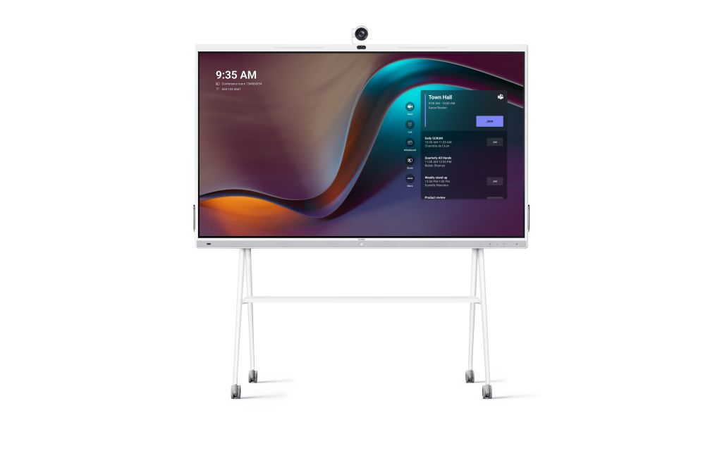 Yealink MeetingBoard Interaktiver Flachbildschirm 2,18 m (86") LED WLAN 4K Ultra HD Weiß Touchscreen Eingebauter Prozessor Android 10