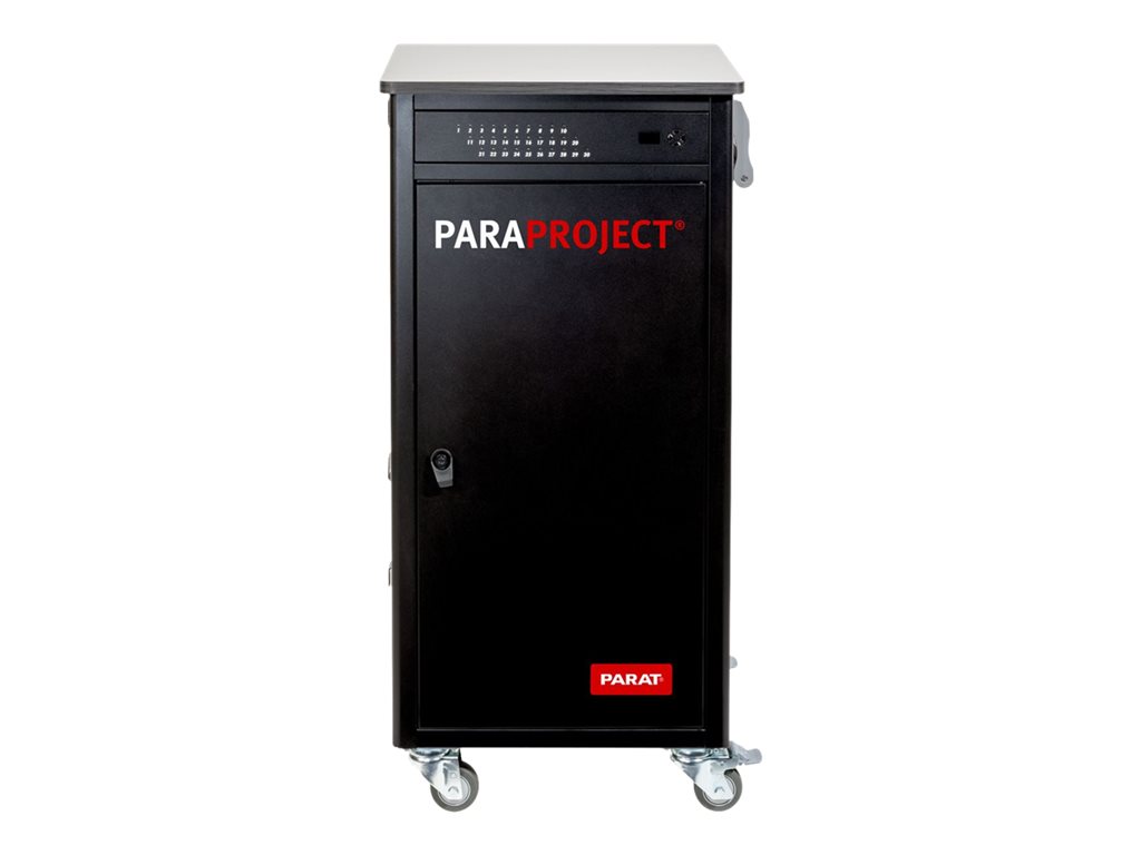 PARAT PARAPROJECT Trolley C30 für 30 Tablets/Chromebooks/Ultrabooks bis 35,56cm 14Zoll iOS/And/Win Charge Only ohne Kabel schwarz