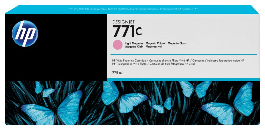 HP 771C Magenta hell DesignJet Druckerpatrone, 775 ml