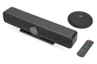 Digitus 4K All-In-One Video Bar Pro - Videokonferenz-System, Videozusammenarbeit, CMOS, 4K Ultra HD, 4x, Schwarz, Grau