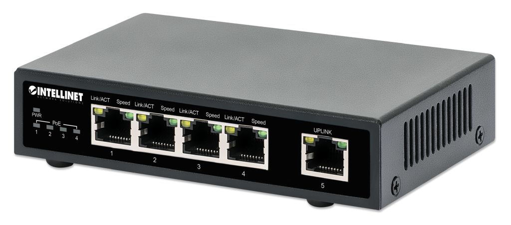 Intellinet 561839 Netzwerk-Switch Gigabit Ethernet (10/100/1000) Power over Ethernet (PoE) Schwarz