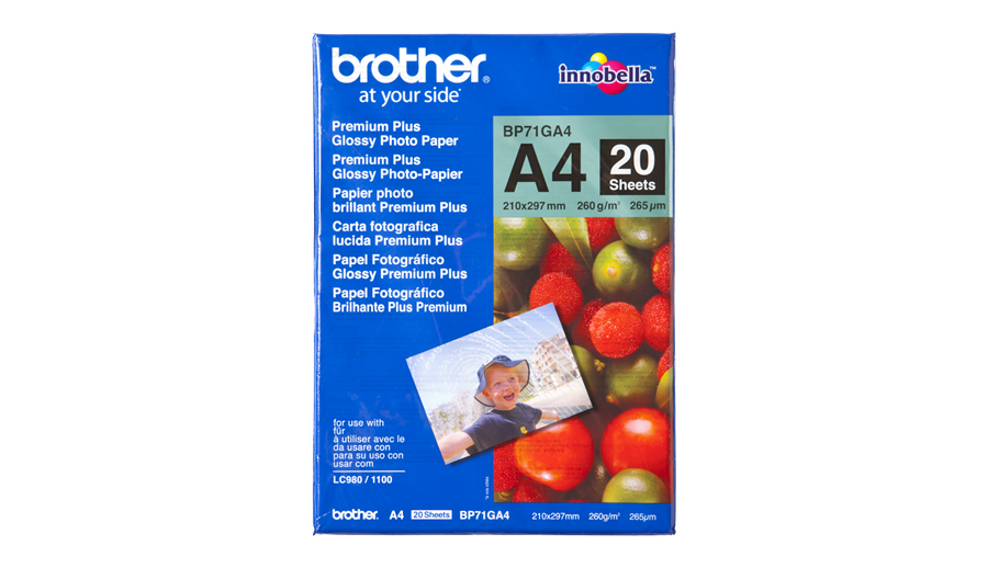 Brother BP-71GA4 Fotopapier A4 Blau, Rot