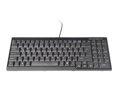 DIGITUS Tastatur für TFT-Konsolen schwarz Kabel türkische Ausführung