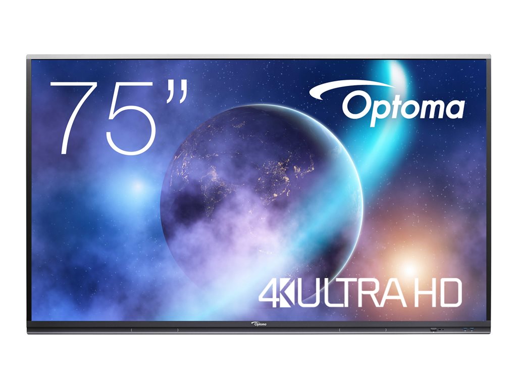 Optoma 5752RK+, Interaktiver Flachbildschirm, 190,5 cm (75IN), LED, 3840 x 2160 Pixel