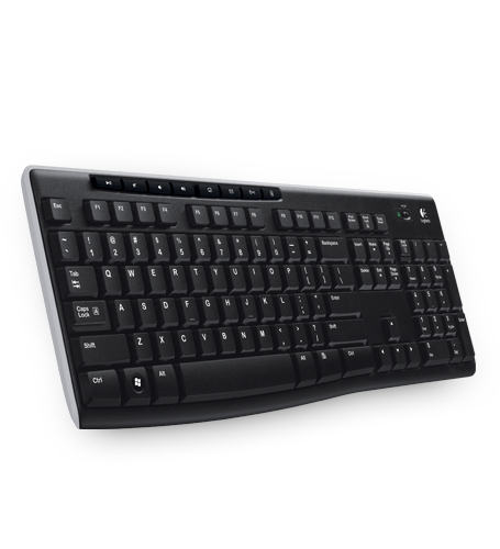 Logitech Wireless Keyboard K270 Tastatur RF Wireless AZERTY Französisch Schwarz