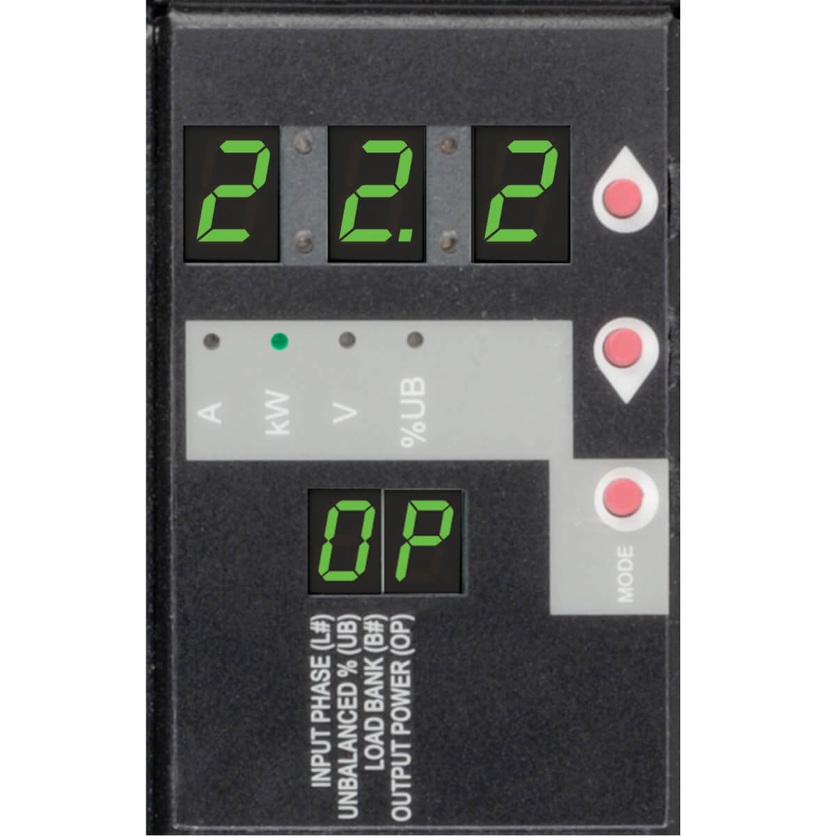 Tripp Lite PDU3XMV6G32 Lokal gemessene 3-Phasen-PDU, 23 kW, 42 208-240 V Ausgänge (36 C13, 6 C19), IEC309 32 A Rot (3P+N+E) 360-415 V Eingang, 0-HE vertikal, TAA