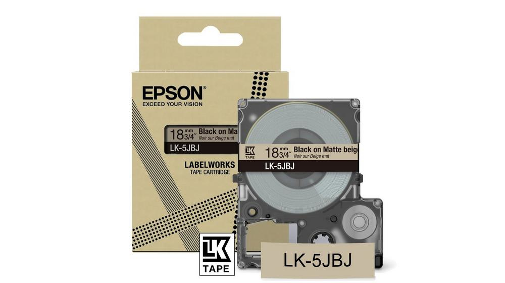 Epson LK-5JBJ Beige, Schwarz