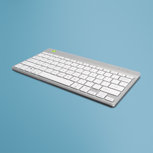 R-Go Tools Compact Break R-Go Tastatur, QWERTY (US), Bluetooth, Weiß