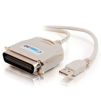 C2G 1.8m USB 1284 Parallel Cable Paralleles Kabel Beige 1,8 m