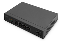 DIGITUS 4+1 Port Ethernet Unmanaged PoE Switch 4 Port PoE MDI/MDIX IEEE802af,at