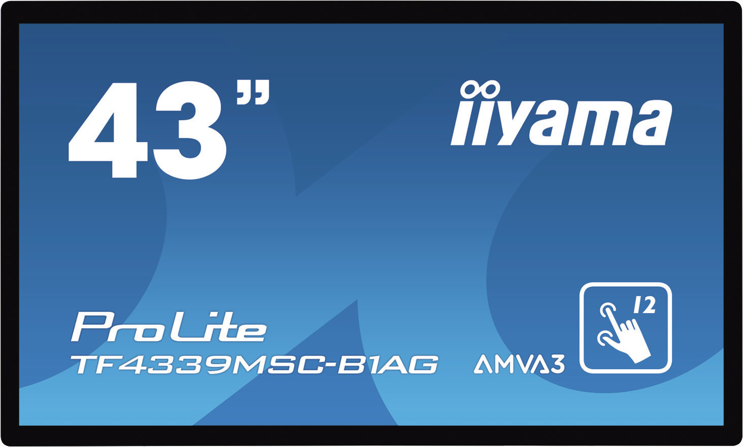 iiyama ProLite TF4339MSC-B1AG Computerbildschirm 109,2 cm (43") 1920 x 1080 Pixel Full HD LED Touchscreen Multi-Nutzer Schwarz