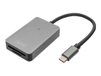 DIGITUS USB-C Card Reader 2 Port UHS-II SD4.0 TF4.0 300Mb/s