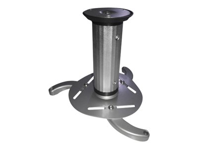 CELEXON Beamer Deckenhalterung PS815 universal 15 Grad neigbar Kabelverlegung im Rohr Beamer abnehmbar traegt bis 10kg Farbe silber