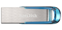 SanDisk Ultra Flair, 128 GB, USB Typ-A, 3.2 Gen 1 (3.1 Gen 1), 150 MB/s, Ohne Deckel, Blau, Silber  