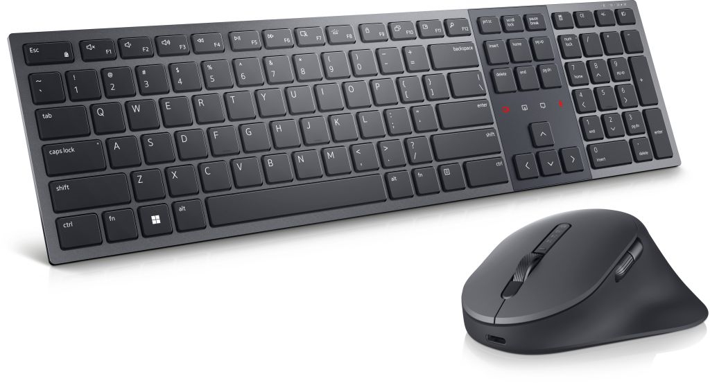 DELL KM900 Tastatur Maus enthalten RF Wireless + Bluetooth QWERTY US International Graphit