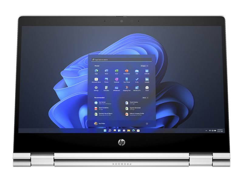 HP Pro x360 435 G10 Laptop 33,8 cm (13.3") Touchscreen Full HD AMD Ryzen™ 5 7530U 16 GB DDR4-SDRAM 512 GB SSD Wi-Fi 6E (802.11ax) Windows 11 Pro Silber
