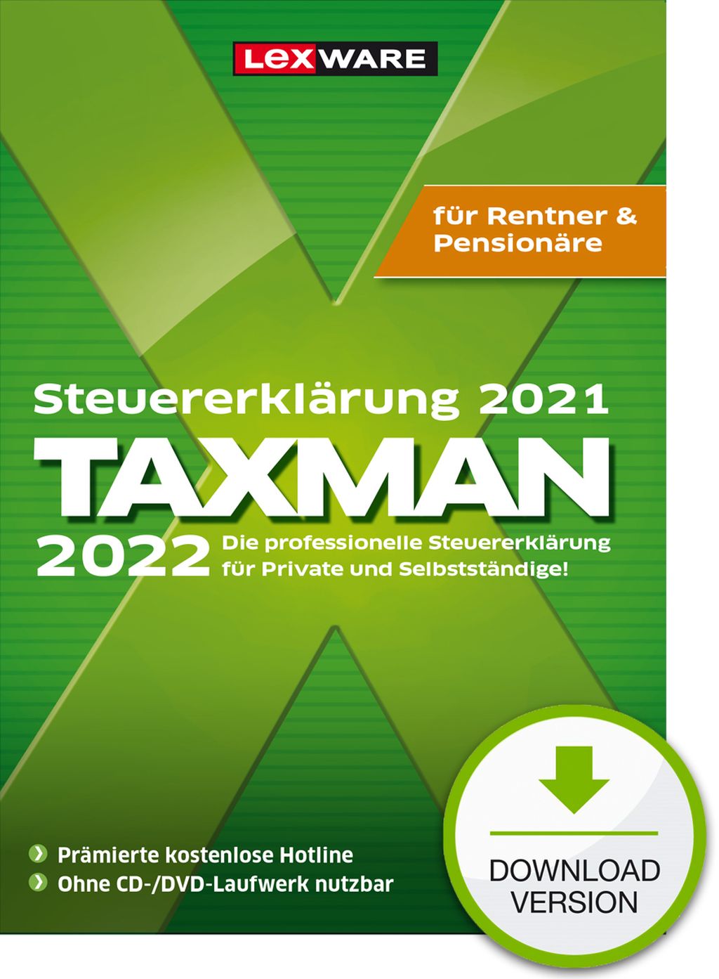 LEXWARE ESD TAXMAN 2022 Rentner & Pensionäre Download