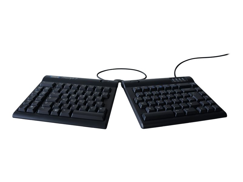 KINESIS Freestyle2 Tastatur QWERTZ USB Ergonomie Vertikal Arbeitsplatz mobil natuerliche Position RS