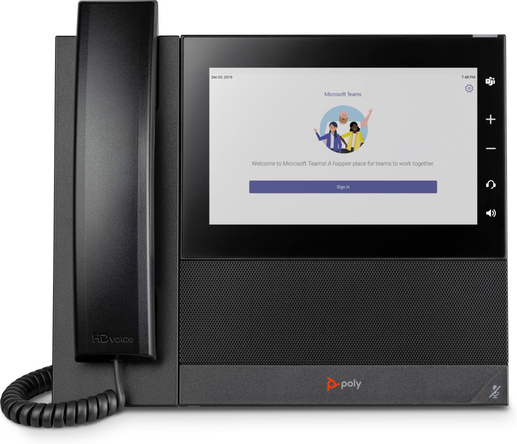 POLY CCX 600 Business-Medientelefon für Microsoft Teams und PoE-fähig GSA/TAA