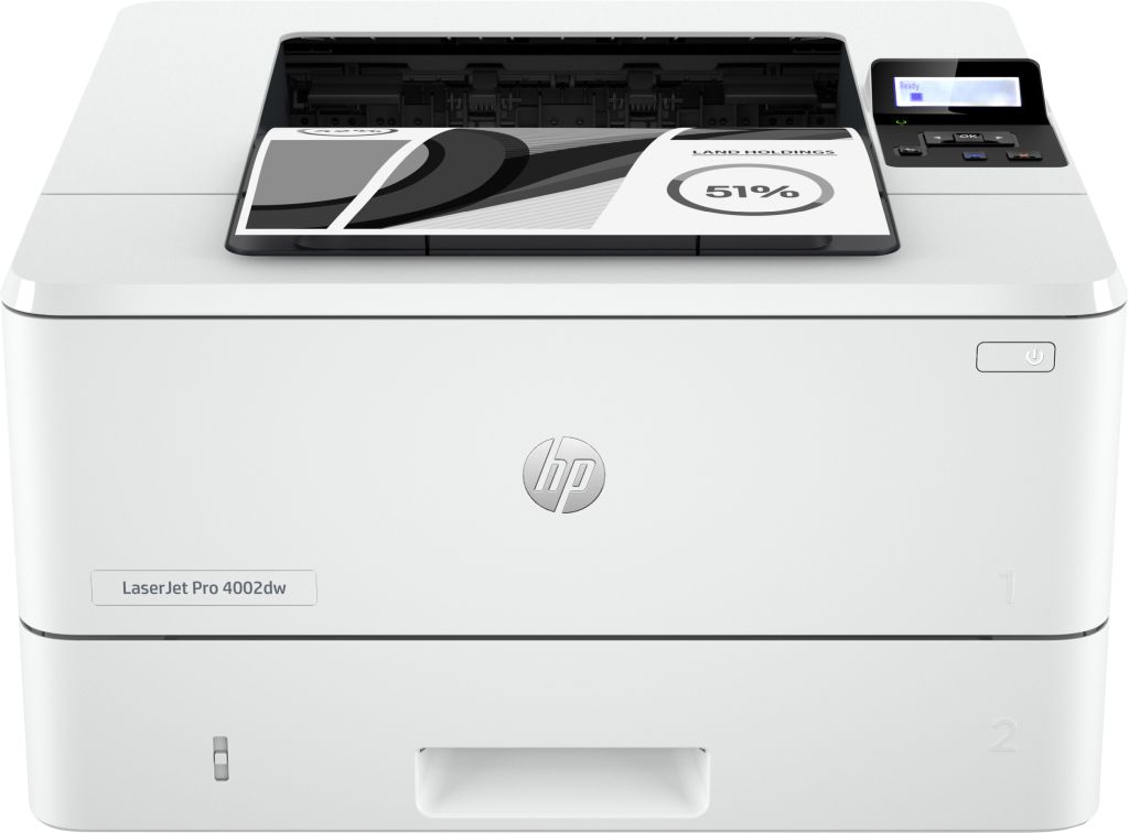 HP LaserJet Pro 4002dw Drucker, Schwarzweiß, Drucker für Kleine und mittlere Unternehmen, Drucken, Beidseitiger Druck; schnelle Ausgabe der ersten Seite; kompakte Größe; Energieeffizienz; hohe Sicherheit; Dual-Band Wi-Fi