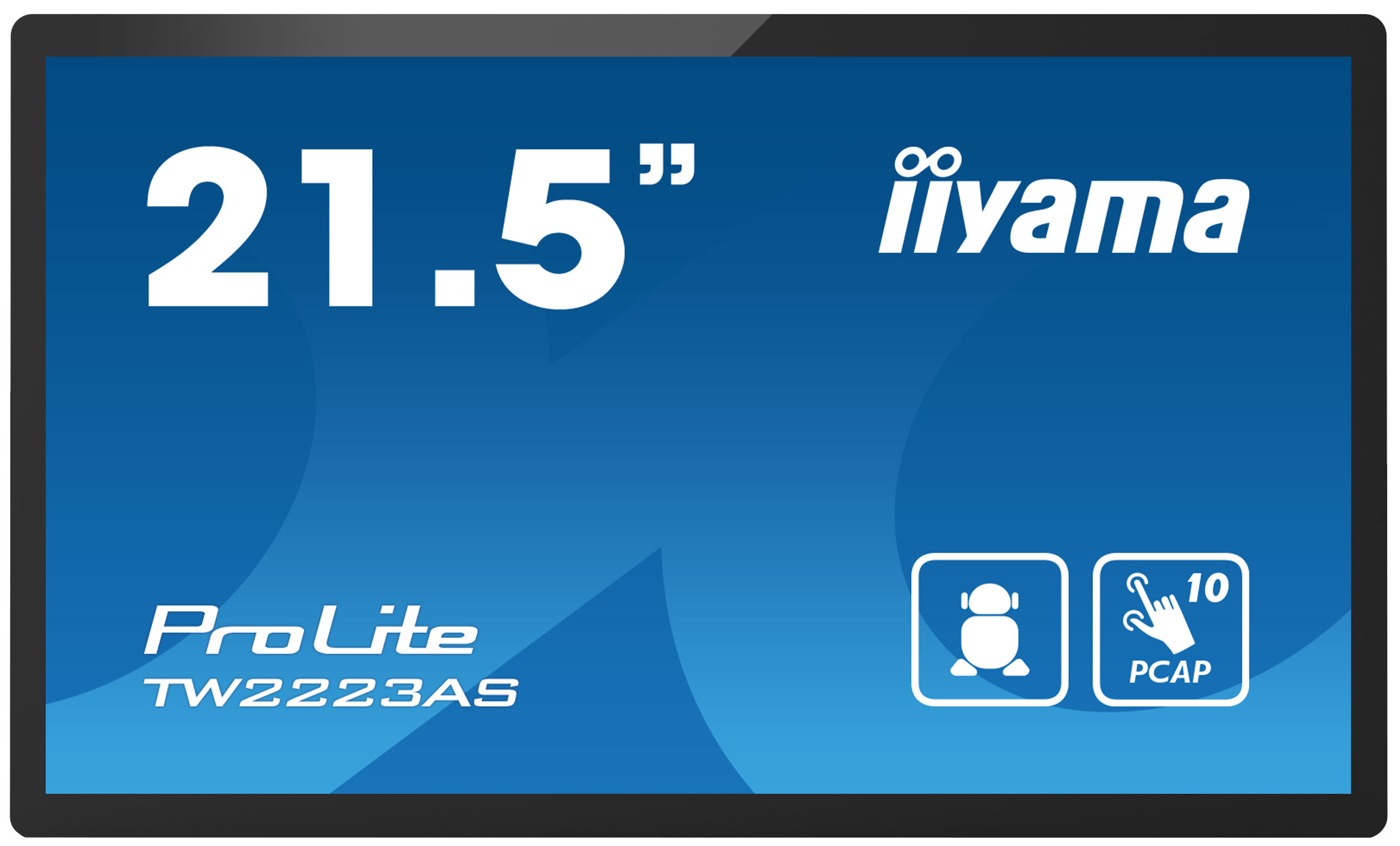 IIYAMA TW2223AS-B2 54,61cm 21,5Zoll PCAP Touch-Display CPU RK3399 4GB LPDDR4 Storage 32GB PCAP with Android 12 OS Google GMS
